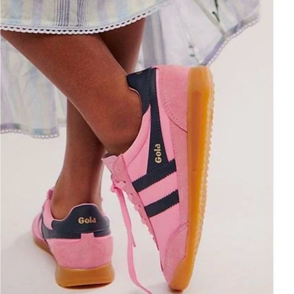 Gola Pink and Navy Athletic Shoes